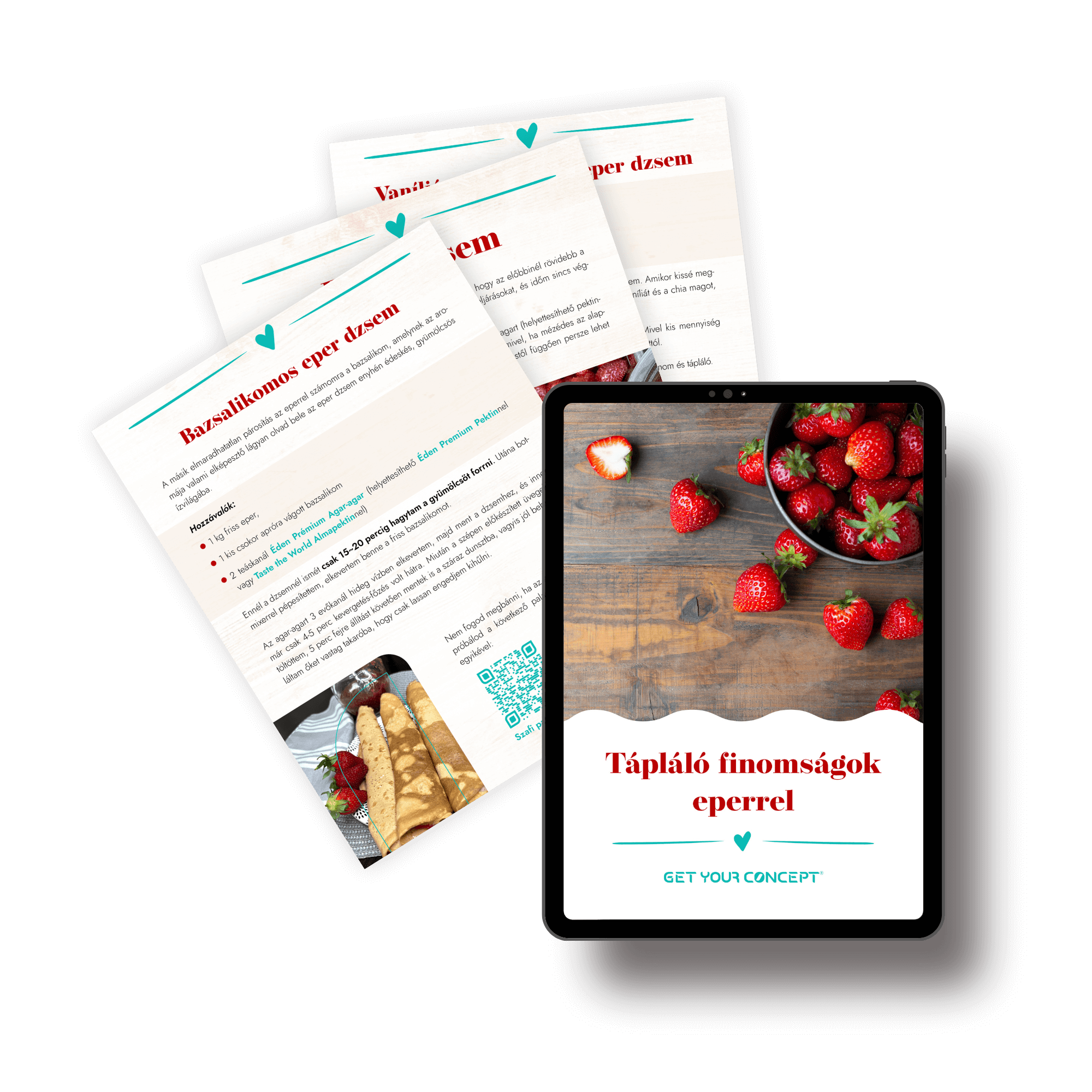 Epres receptes ebook mockup