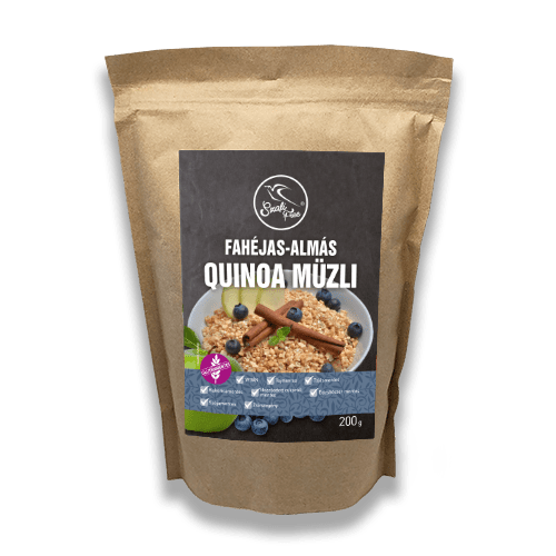 Fahéjas almás quinoa müzli Web