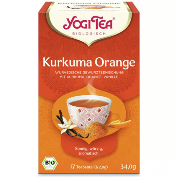 Yogi Tea Kurkuma narancs bio tea